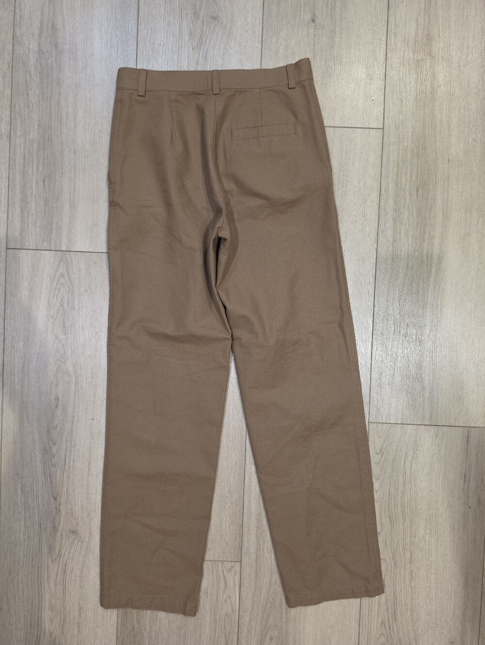 COS Brown Cotton Straight Leg Trousers Pants Minimalist Scandinavian Size 36 - Picture 3 of 8
